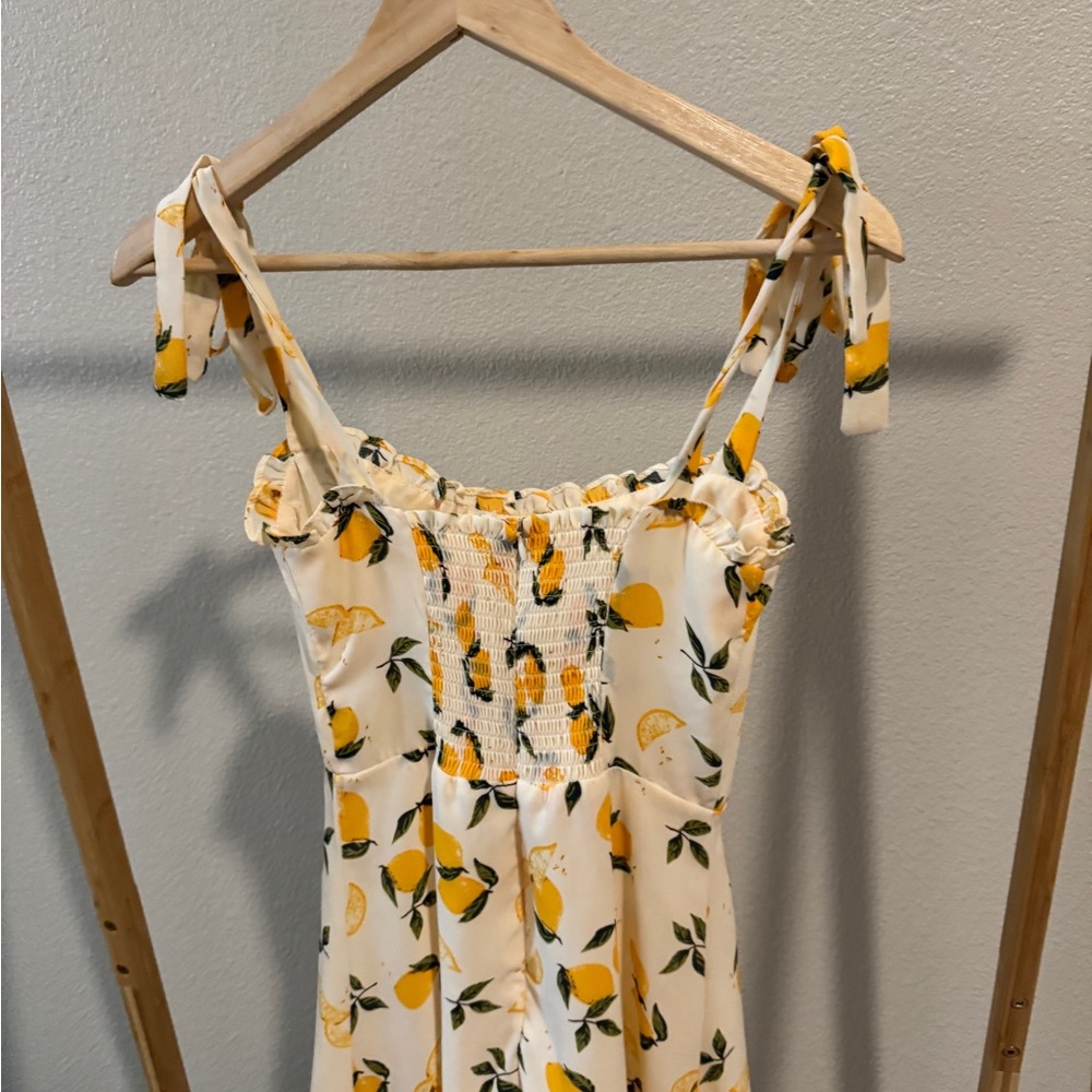 Lemon Print Summer Dress - Picture 4 of 4